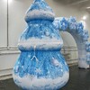 Новогодняя надувная фигура "Ёлка заснеженная" - Производственное предприятие АЭРО - Пневмокаркасные шатры и палатки,  надувные рекламные конструкции, надувные сцены, арки  и пневмокостюмы