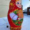 Надувная Матрёшка с блинами на Масленицу - Производственное предприятие АЭРО - Пневмокаркасные шатры и палатки,  надувные рекламные конструкции, надувные сцены, арки  и пневмокостюмы