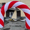 Надувная новогодняя арка "Леденец" - Производственное предприятие АЭРО - Пневмокаркасные шатры и палатки,  надувные рекламные конструкции, надувные сцены, арки  и пневмокостюмы