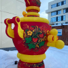 Надувная фигура  "Самовар с земляникой" - Производственное предприятие АЭРО - Пневмокаркасные шатры и палатки,  надувные рекламные конструкции, надувные сцены, арки  и пневмокостюмы
