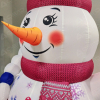 Надувная фигура "Снеговик Девочка" - Производственное предприятие АЭРО - Пневмокаркасные шатры и палатки,  надувные рекламные конструкции, надувные сцены, арки  и пневмокостюмы