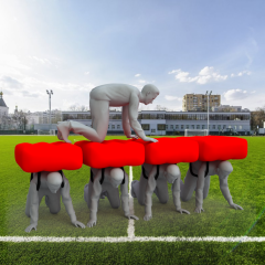 Командный аттракцион ПЕРЕПРАВА - Производственное предприятие АЭРО - Пневмокаркасные шатры и палатки,  надувные рекламные конструкции, надувные сцены, арки  и пневмокостюмы