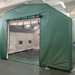 Пневмокаркасное укрытие для ремонта техники 6,7м.*6,7м.*4,3м. - Производственное предприятие АЭРО - Пневмокаркасные шатры и палатки,  надувные рекламные конструкции, надувные сцены, арки  и пневмокостюмы