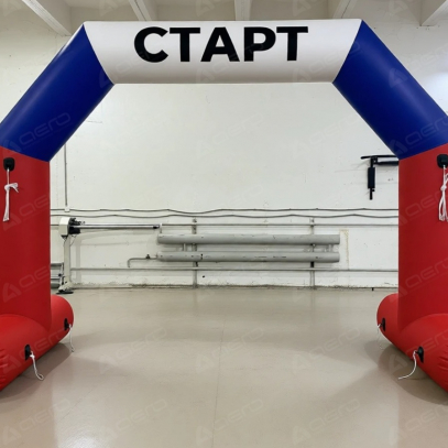 Герметичная арка Старт-Финиш ТРИКОЛОР - Производственное предприятие АЭРО - Пневмокаркасные шатры и палатки,  надувные рекламные конструкции, надувные сцены, арки  и пневмокостюмы