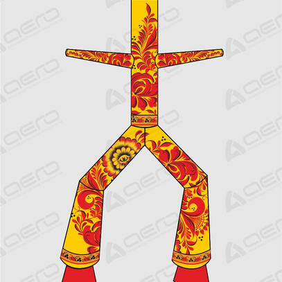 Надувной Аэромен "ХОХЛОМА" - Производственное предприятие АЭРО - Пневмокаркасные шатры и палатки,  надувные рекламные конструкции, надувные сцены, арки  и пневмокостюмы